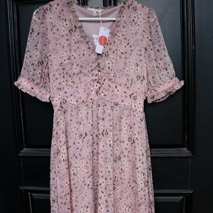Pink Floral Dress